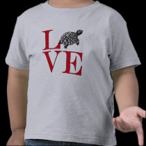 I Love Turtles - Light Coloured Tee t-shirts