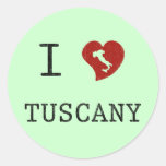 I Love Tuscany Sticker