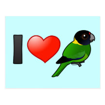 I Love Twenty-eight Parrots Post Cards