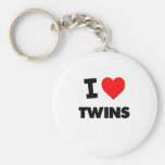 I love Twins Keychain