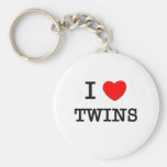 I Love Twins Keychain