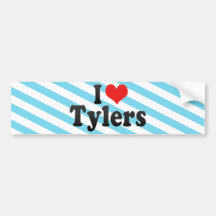 I Love Tylers Bumper Sticker