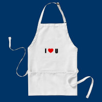 I love U aprons