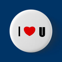 I love U buttons