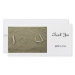I love U on the beach