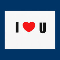 I love U postcards