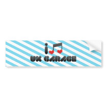 I Love Uk Garage bumper stickers