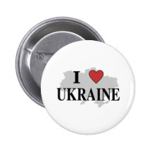 I Love Ukraine Buttons