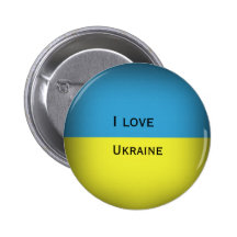 I love Ukraine Pinback Buttons