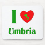 I Love Umbria Italy mousepads