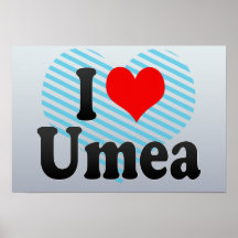 I Love Umea, Sweden Poster