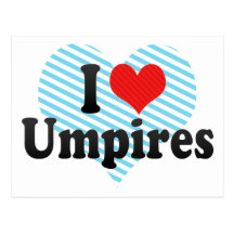 I Love Umpires Postcard