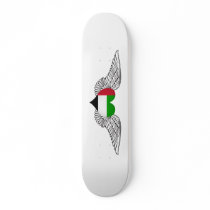 I Love United Arab Emirates -wings Custom Skateboard