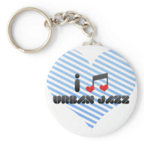 I Love Urban Jazz Keychain