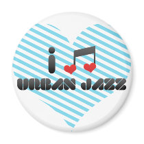I Love Urban Jazz Magnets