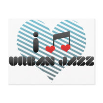 I Love Urban Jazz Postcards