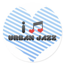 I Love Urban Jazz Sticker