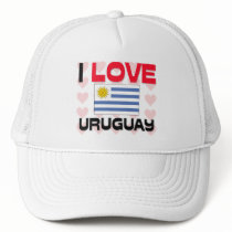 I Love Uruguay hats