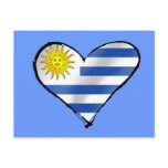 I love Uruguay Uruguayan heart gifts postcards