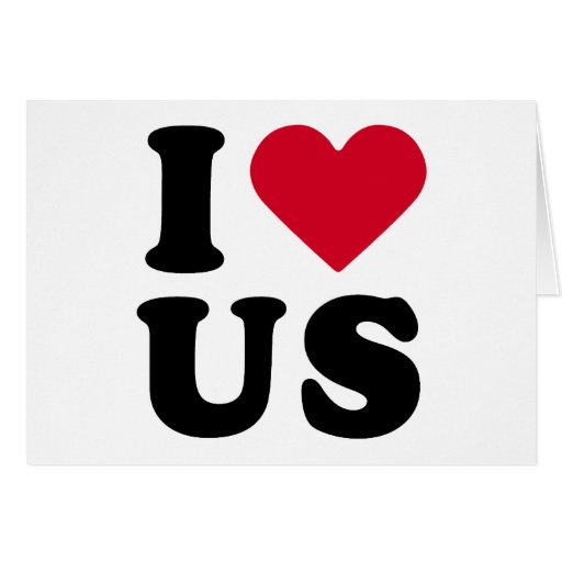 I LOVE US CARD