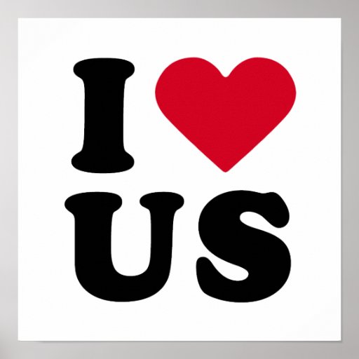 I LOVE US POSTER