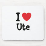 I love Ute heart T-Shirt Mousemats