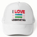 I Love Uzbekistan hats