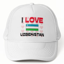 I Love Uzbekistan hats