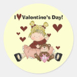 I Love Valentine's Day Tshirts and Gifts Stickers