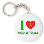 I Love Valle d' Aosta Italy Key Chain