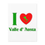 I Love Valle d' Aosta Italy Postcards
