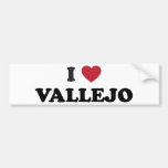 I Love Vallejo California Bumper Stickers