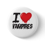 I love vampires buttons