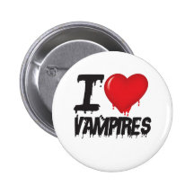 I love vampires pin