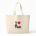 I love Van heart custom personalised bags
