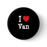 I love Van heart custom personalised buttons