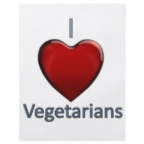 I Love Vegetarians Flyer Design