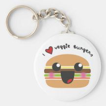 I love veggie burgers nyckelringar