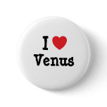 I love Venus heart T-Shirt buttons