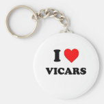 I Love Vicars Key Chain