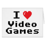 I Love Video Games Cards