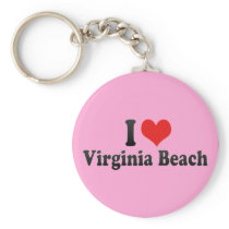 I Love Virginia Beach Keychain