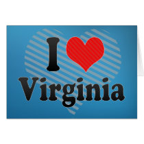 I Love  Virginia Cards