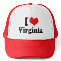 I Love  Virginia Trucker Hats