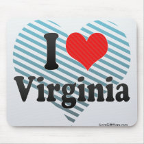 I Love  Virginia Mousepad