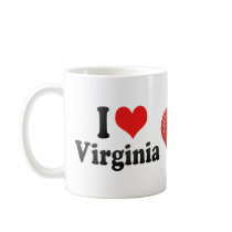I Love  Virginia Coffee Mugs