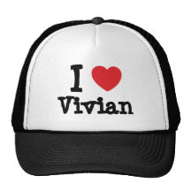 I love Vivian heart T-Shirt Hats