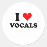I Love Vocals Stickers