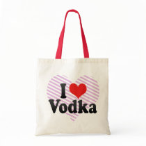 I Love Vodka Tote Bags
