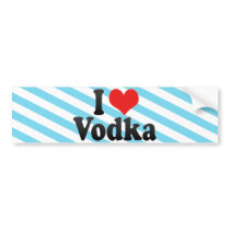 I Love Vodka Bumper Sticker